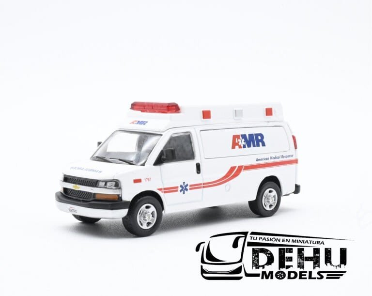 CBP-058 Chevrolet Express American Medical Response, Blanco - Rojo - Azul (2)