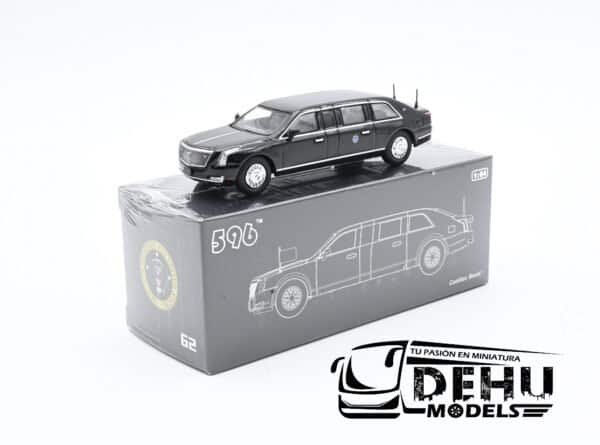 Auto a Escala 1/64 Cadillac Beast "La Bestia" Limusina Presidencial USA 3 Negro, CBP-062 596 Model - Imagen 10