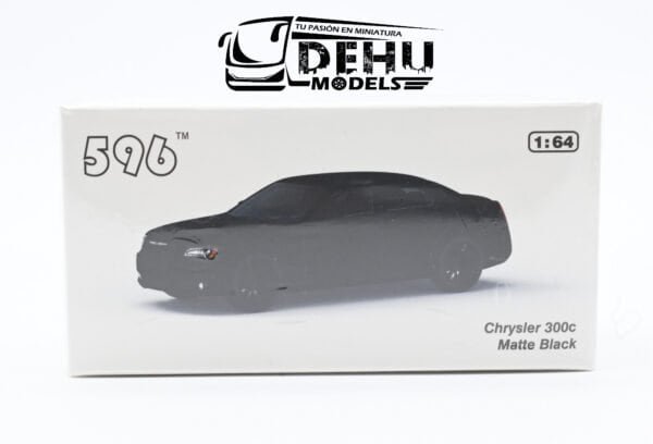 Auto a Escala 1/64 Chrysler 300c Negro Mate, CBP-064 596 Model - Imagen 11