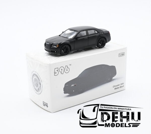 Auto a Escala 1/64 Chrysler 300c Negro Mate, CBP-064 596 Model - Imagen 10