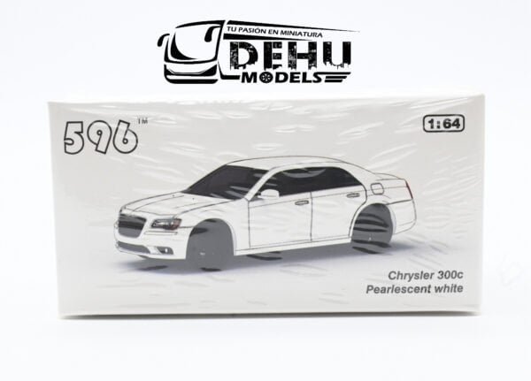Auto a Escala 1/64 Chrysler 300c Pearlescent White Blanco - Negro, CBP-066 596 Model - Imagen 11