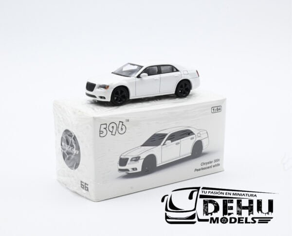 Auto a Escala 1/64 Chrysler 300c Pearlescent White Blanco - Negro, CBP-066 596 Model - Imagen 10