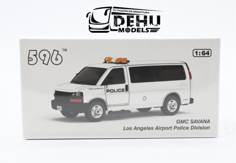 CBP-070 GMC SAVANA Los Angeles Airport Police Division, Blanco - Negro (1)