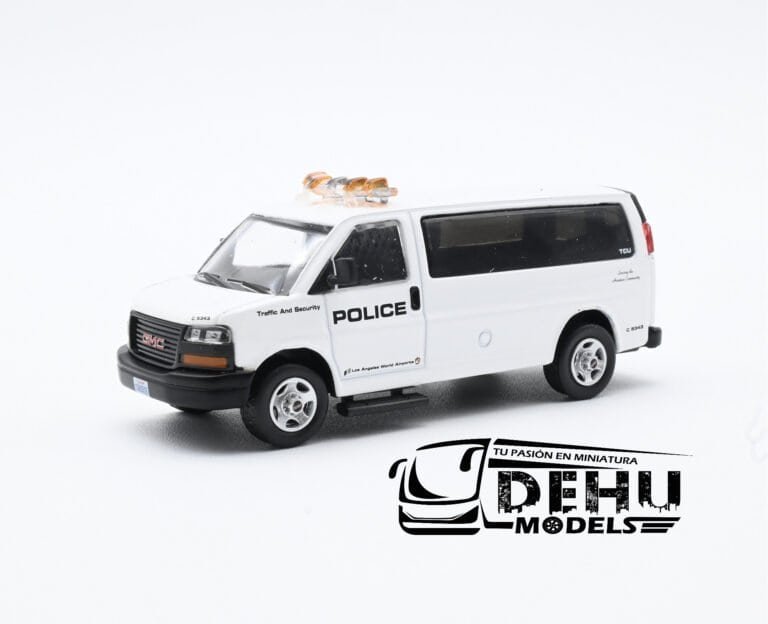 CBP-070 GMC SAVANA Los Angeles Airport Police Division, Blanco - Negro (2)