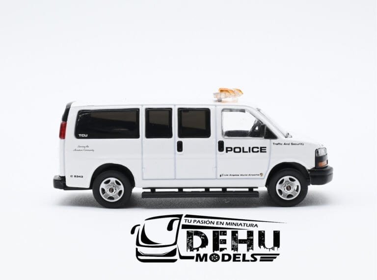 CBP-070 GMC SAVANA Los Angeles Airport Police Division, Blanco - Negro (7)