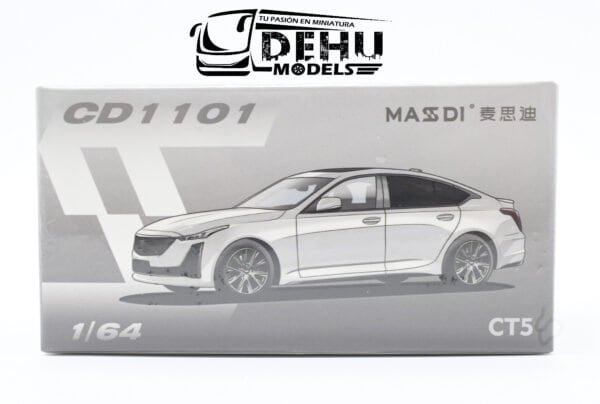Auto a Escala 1/64 Cadillac CT5 Blanco, CD1101 Massdi - Imagen 11