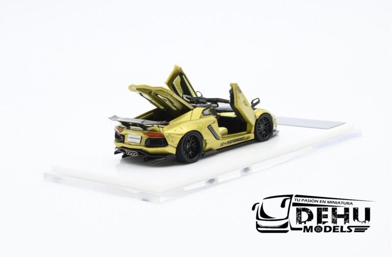 LAAVLLBWORNE Lamborghini Aventador LP700-4 LBWK Liberty Walk, Oro - Negro (7)