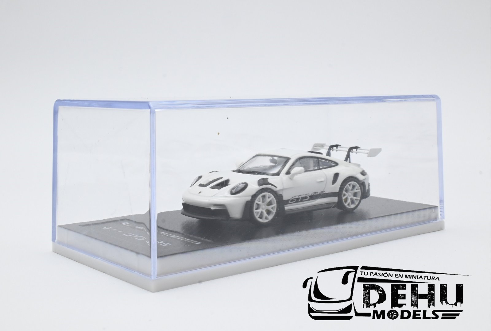 Auto a Escala 1/64 Porsche 911 GT3 RS (brilla en la oscuridad) Blanco-Negro, P911GRBNMJ MJ Models - Imagen 10
