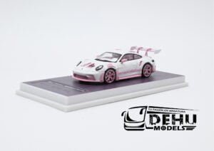 Auto a Escala 1/64 Porsche 911 GT3 RS Blanco - Rosa, P911GRBRMJ MJ Models