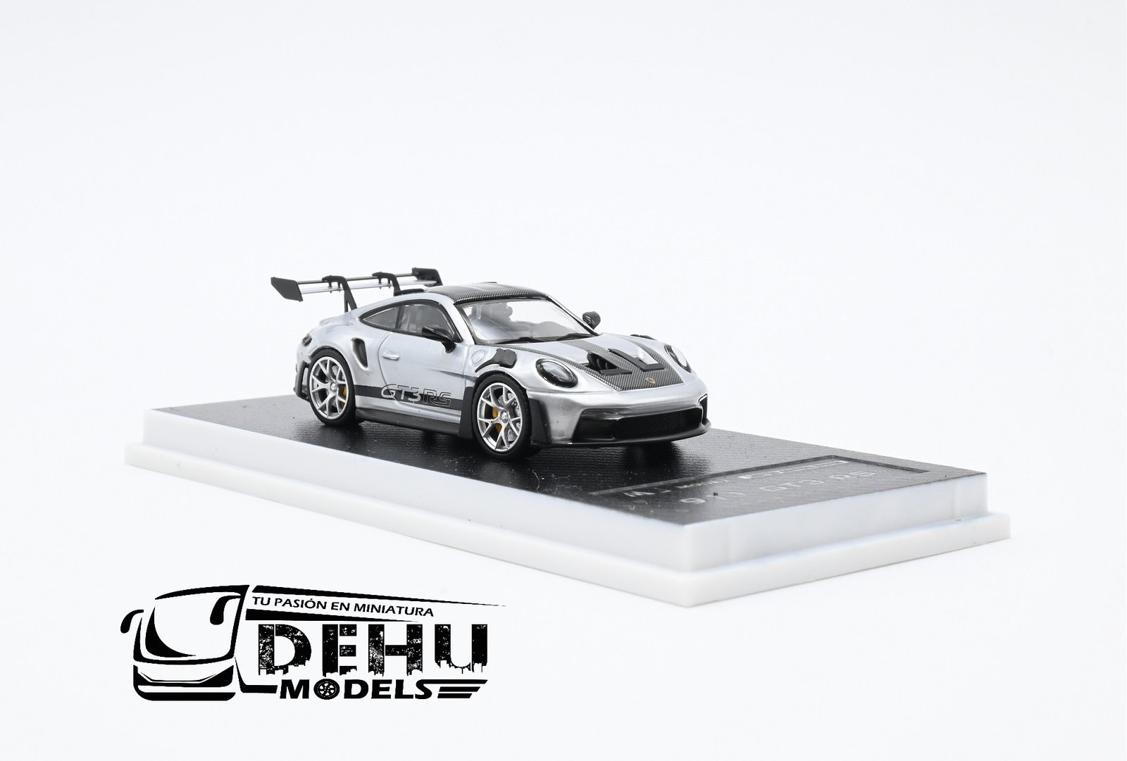 Auto a Escala 1/64 Porsche 911 GT3 RS Gris - Negro, P911GRGNMJ MJ Model - Imagen 3