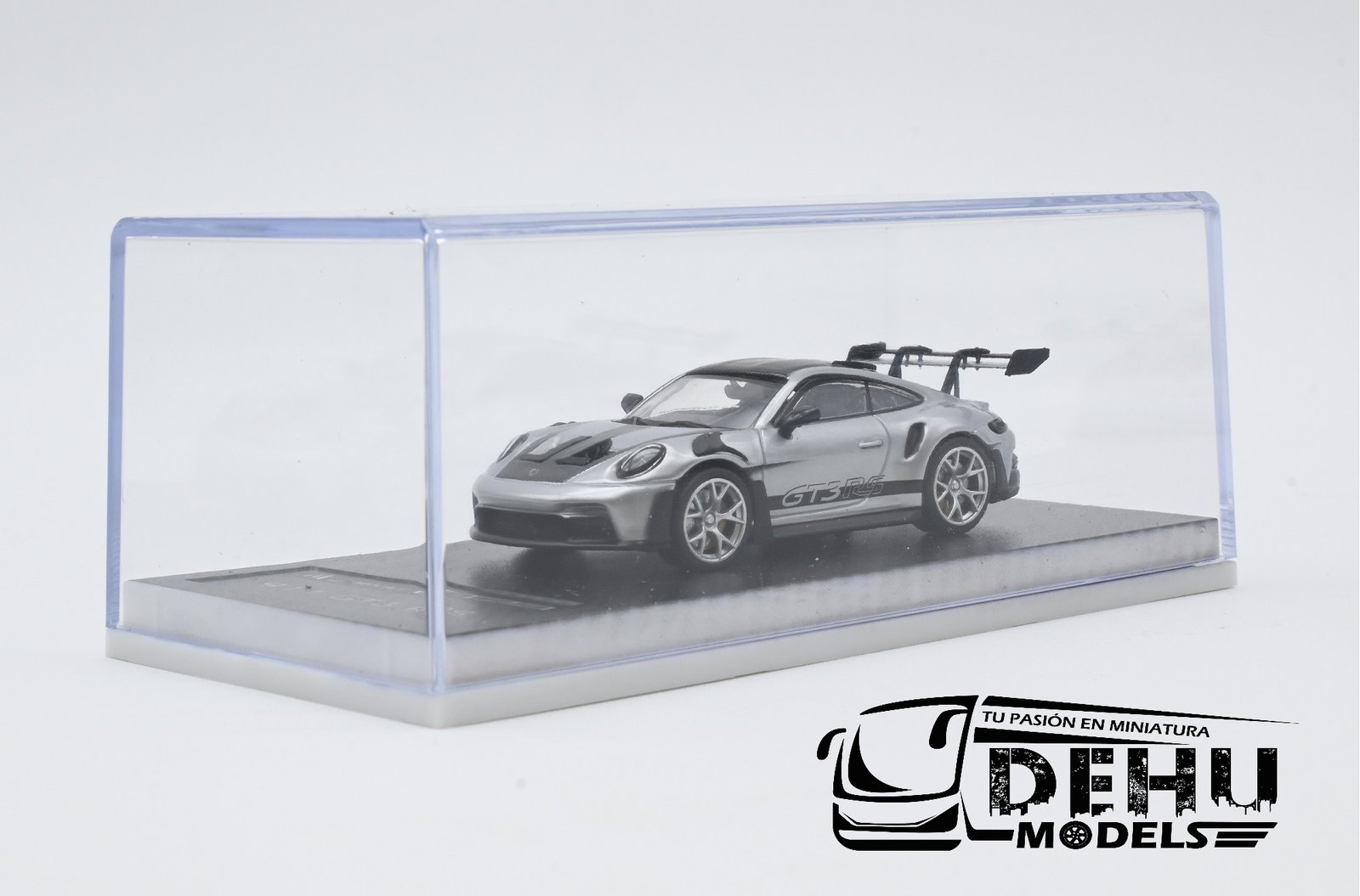 Auto a Escala 1/64 Porsche 911 GT3 RS Gris - Negro, P911GRGNMJ MJ Model - Imagen 10