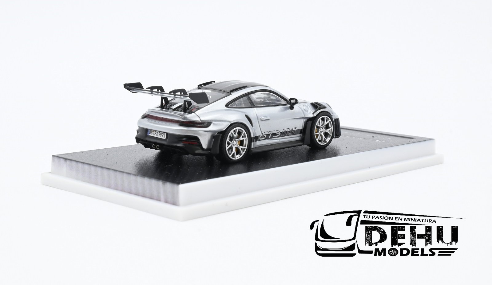 Auto a Escala 1/64 Porsche 911 GT3 RS Gris - Negro, P911GRGNMJ MJ Model - Imagen 5