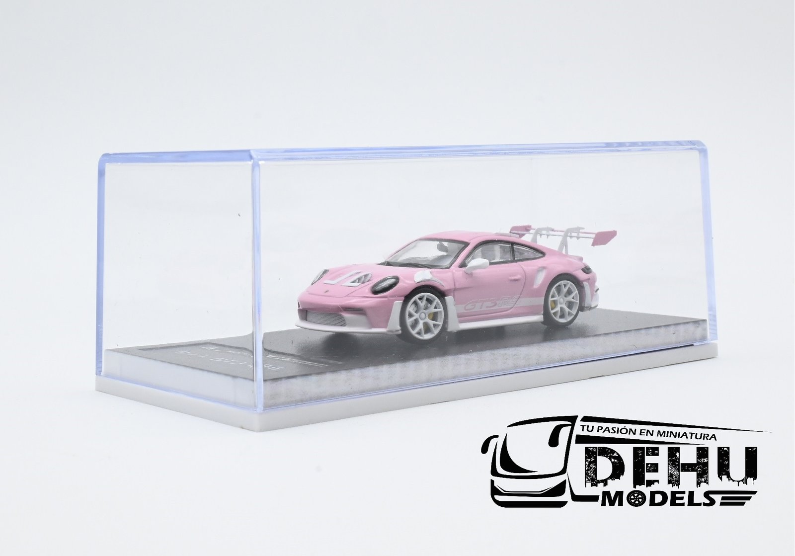 Auto a Escala 1/64 Porsche 911 GT3 RS Rosa - Blanco, P911GRRBMJ MJ Models - Imagen 10