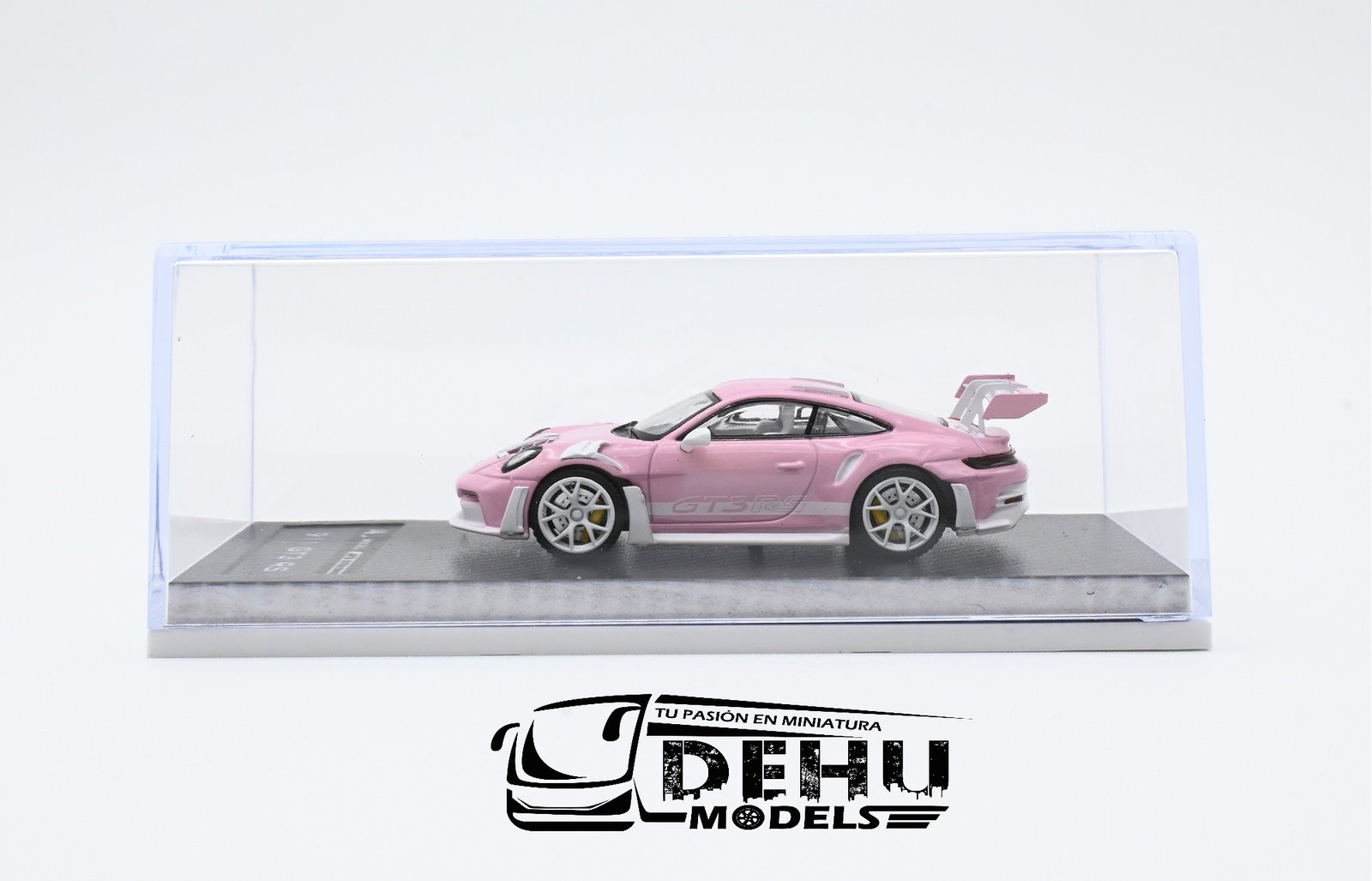 Auto a Escala 1/64 Porsche 911 GT3 RS Rosa - Blanco, P911GRRBMJ MJ Models - Imagen 11