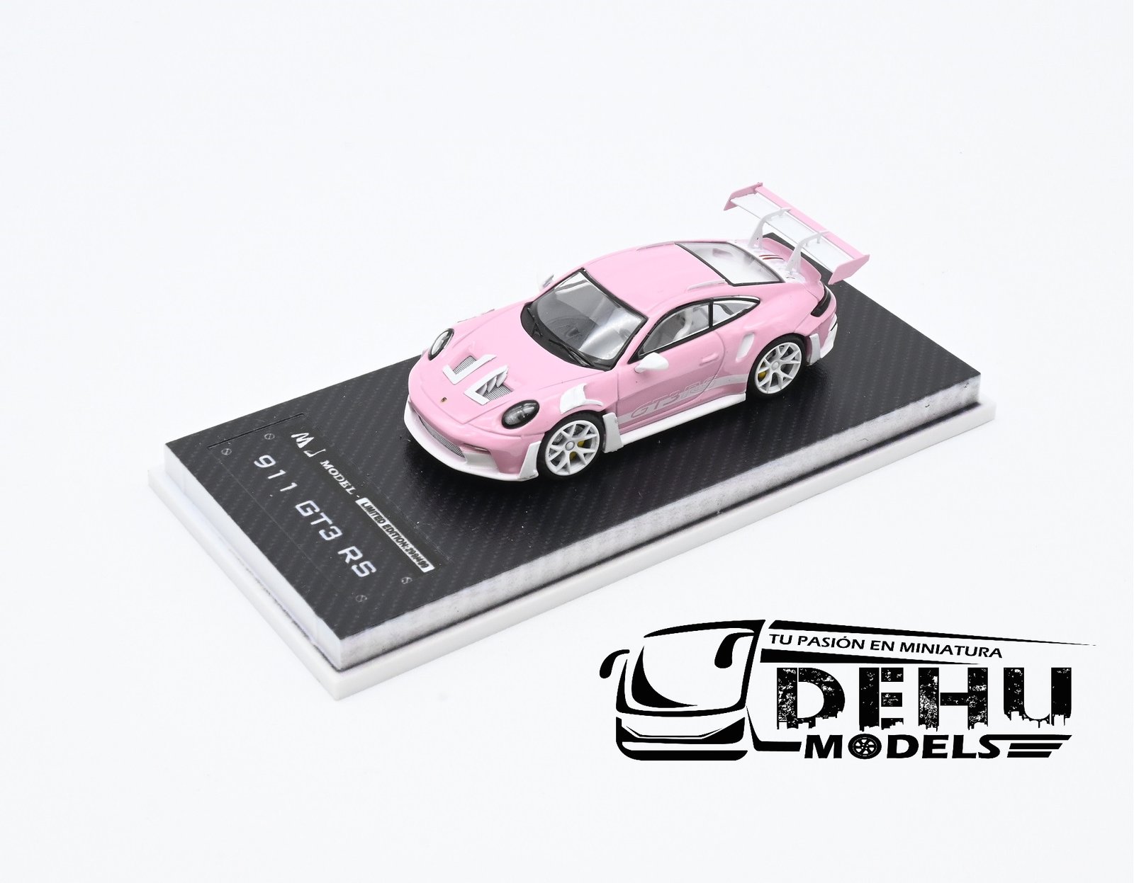 Auto a Escala 1/64 Porsche 911 GT3 RS Rosa - Blanco, P911GRRBMJ MJ Models - Imagen 9