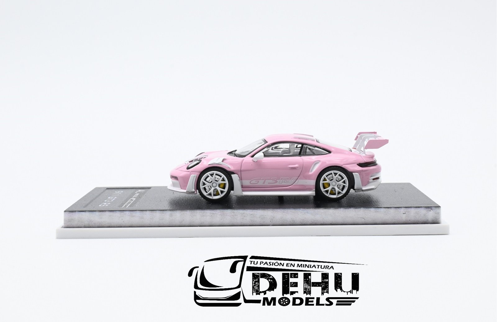Auto a Escala 1/64 Porsche 911 GT3 RS Rosa - Blanco, P911GRRBMJ MJ Models - Imagen 7