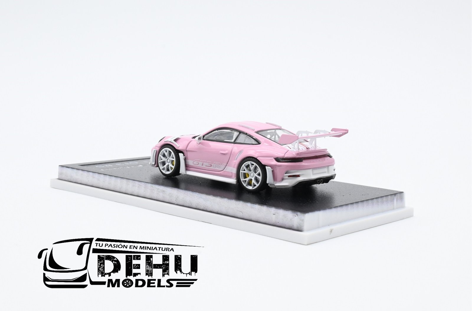 Auto a Escala 1/64 Porsche 911 GT3 RS Rosa - Blanco, P911GRRBMJ MJ Models - Imagen 6