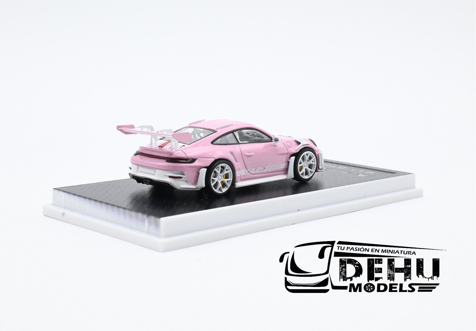 Auto a Escala 1/64 Porsche 911 GT3 RS Rosa - Blanco, P911GRRBMJ MJ Models - Imagen 5