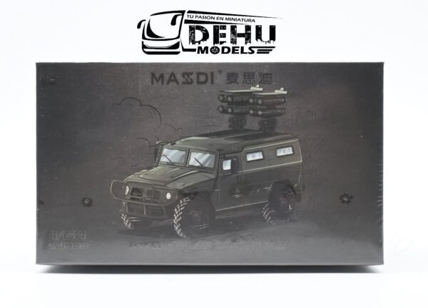 Camión a Escala 1/64 GAZ Militar Verde, TJ1009 Massdi - Imagen 10