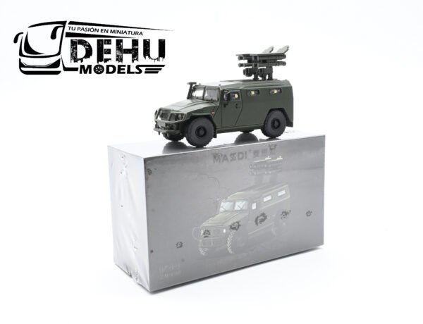 Camión a Escala 1/64 GAZ Militar Verde, TJ1009 Massdi - Imagen 11