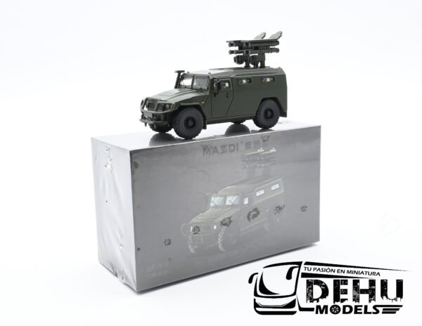 Camión a Escala 1/64 GAZ Militar Verde, TJ1009 Massdi - Imagen 12
