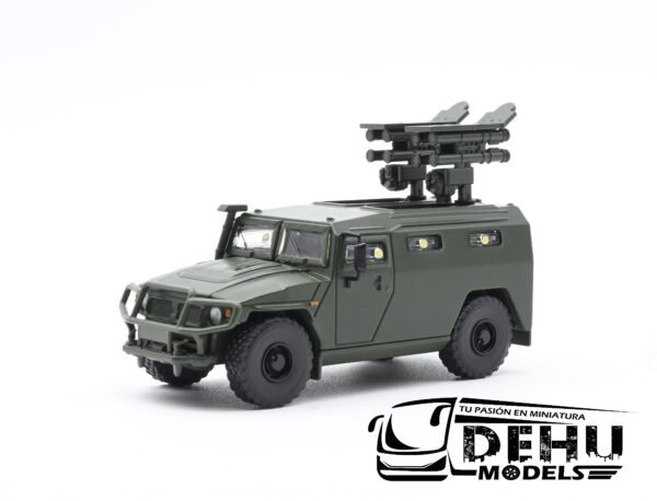 Camión a Escala 1/64 GAZ Militar Verde, TJ1009 Massdi - Imagen 8