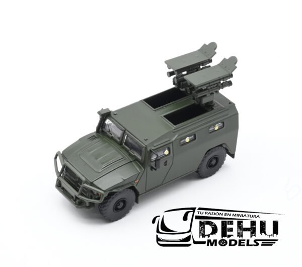 Camión a Escala 1/64 GAZ Militar Verde, TJ1009 Massdi - Imagen 9