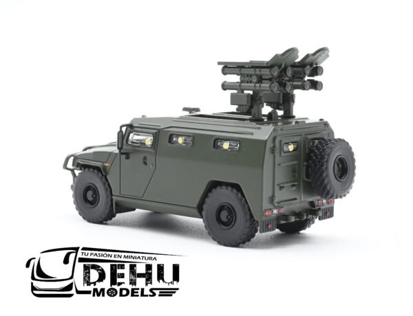 Camión a Escala 1/64 GAZ Militar Verde, TJ1009 Massdi - Imagen 6