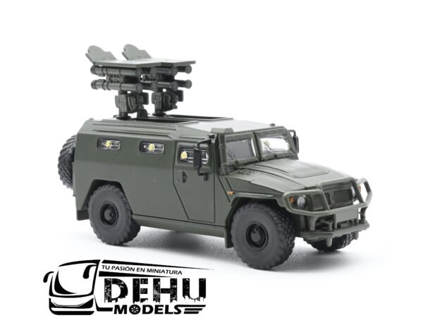 Camión a Escala 1/64 GAZ Militar Verde, TJ1009 Massdi