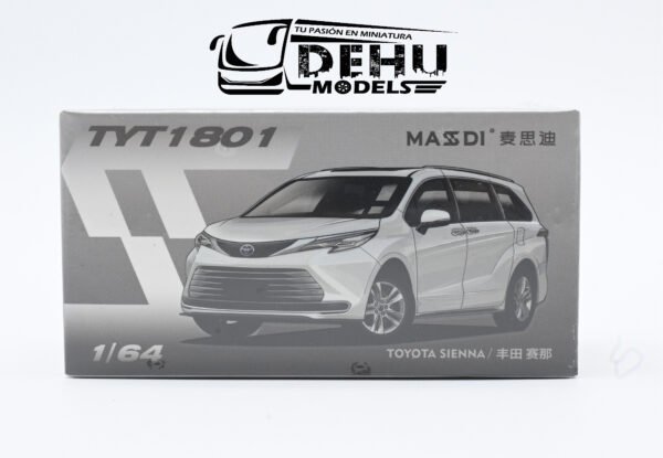 Camioneta a Escala 1/64 Toyota Sienna Blanco, TYT1801 Massdi - Imagen 10