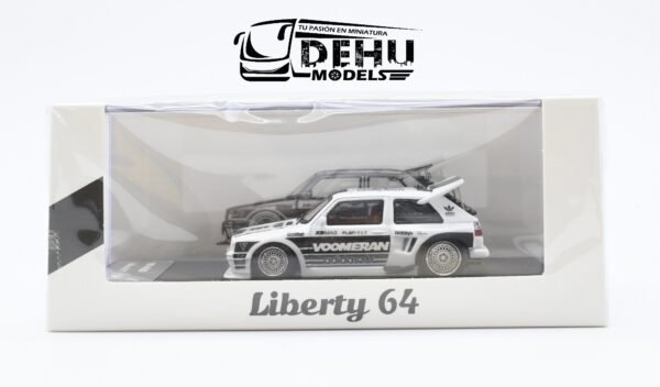 Auto a Escala 1/64 Volkswagen Golf MK2 Adidas Motorsport Blanco - Negro, VWGMK2ADMS Liberty64 - Imagen 12
