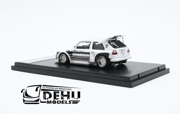 Auto a Escala 1/64 Volkswagen Golf MK2 Adidas Motorsport Blanco - Negro, VWGMK2ADMS Liberty64 - Imagen 6