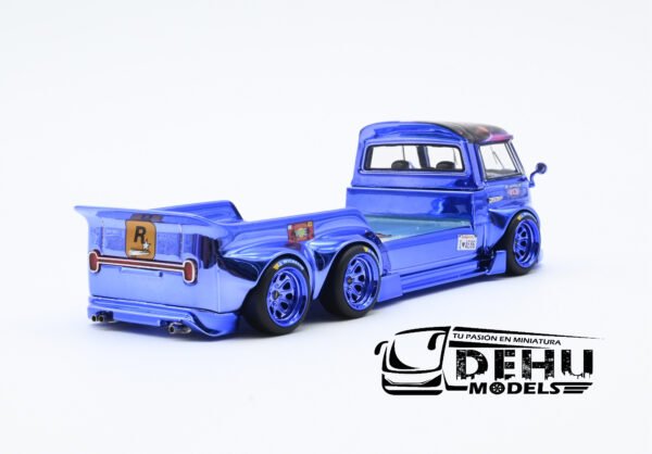 Camioneta a Escala 1/64 Volkswagen T1 GTA VI Azul Cromo, VWT1GTVIAZCR Liberty64 - Imagen 5