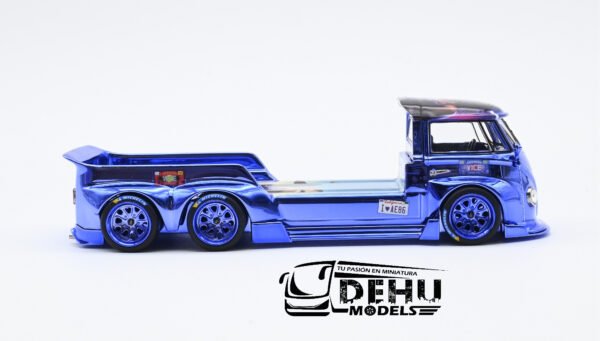 Camioneta a Escala 1/64 Volkswagen T1 GTA VI Azul Cromo, VWT1GTVIAZCR Liberty64 - Imagen 4