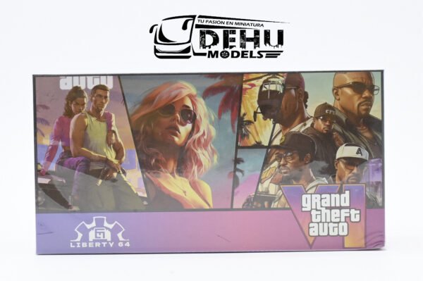 Camioneta a Escala 1/64 Volkswagen T1 GTA VI Morado Cromo, VWT1GTVIMOCR Liberty64 - Imagen 11