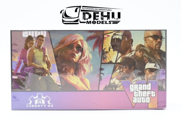 Camioneta a Escala 1/64 Volkswagen T1 GTA VI Rosa Cromo, VWT1GTVIROCR Liberty64 - Imagen 11