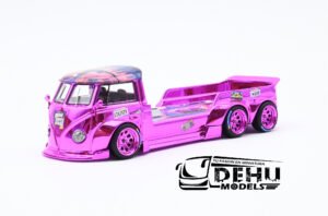 Camioneta a Escala 1/64 Volkswagen T1 GTA VI Rosa Cromo, VWT1GTVIROCR Liberty64