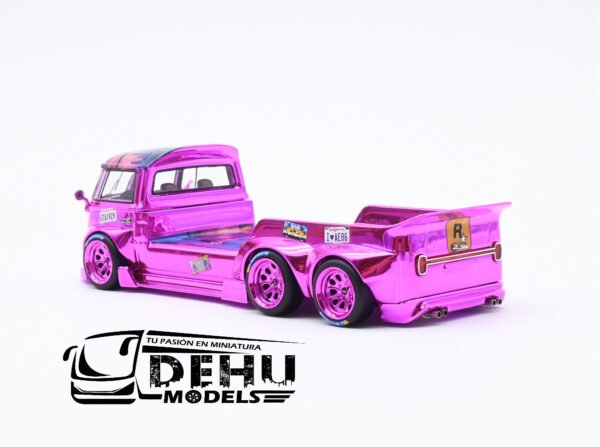 Camioneta a Escala 1/64 Volkswagen T1 GTA VI Rosa Cromo, VWT1GTVIROCR Liberty64 - Imagen 6