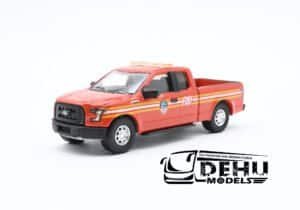 Camioneta a Escala 1/64 Ford F-150 2015 Fire Department City Of New York (FDNY) Rojo - Blanco - Naranja, 29833 Greenlinght