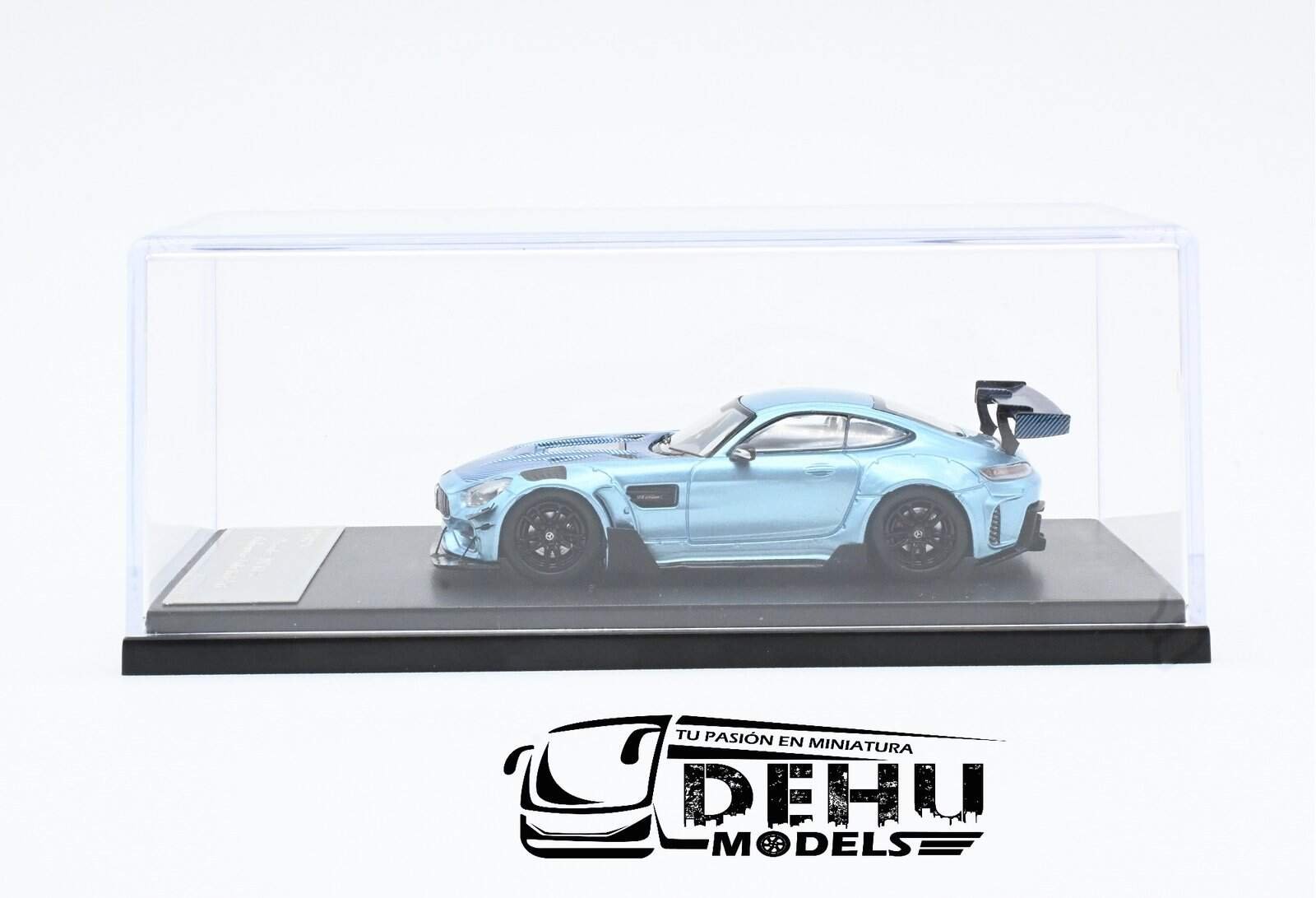 Auto a Escala 1/64 Mercedes Benz AMG GTS Azul - Negro, AMGGTSANRM Rhino Model - Imagen 9