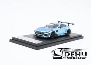 Auto a Escala 1/64 Mercedes Benz AMG GTS Azul - Negro, AMGGTSANRM Rhino Model