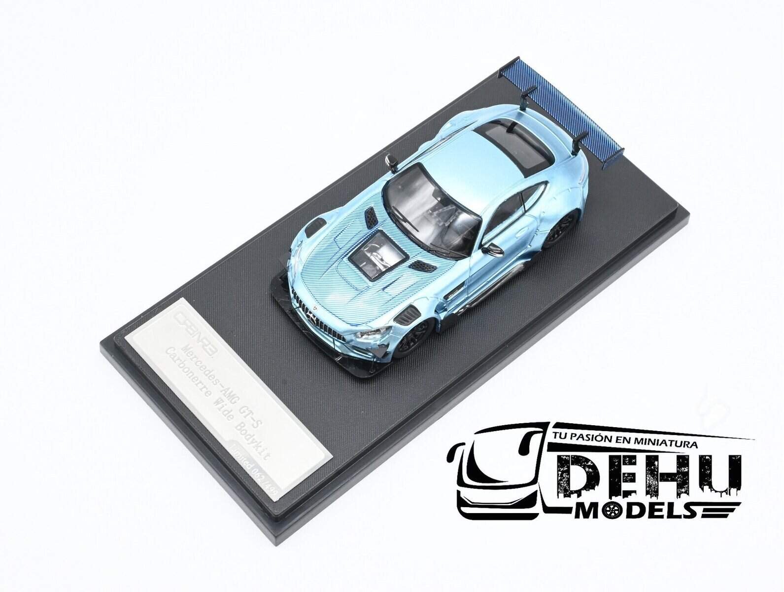 Auto a Escala 1/64 Mercedes Benz AMG GTS Azul - Negro, AMGGTSANRM Rhino Model - Imagen 8