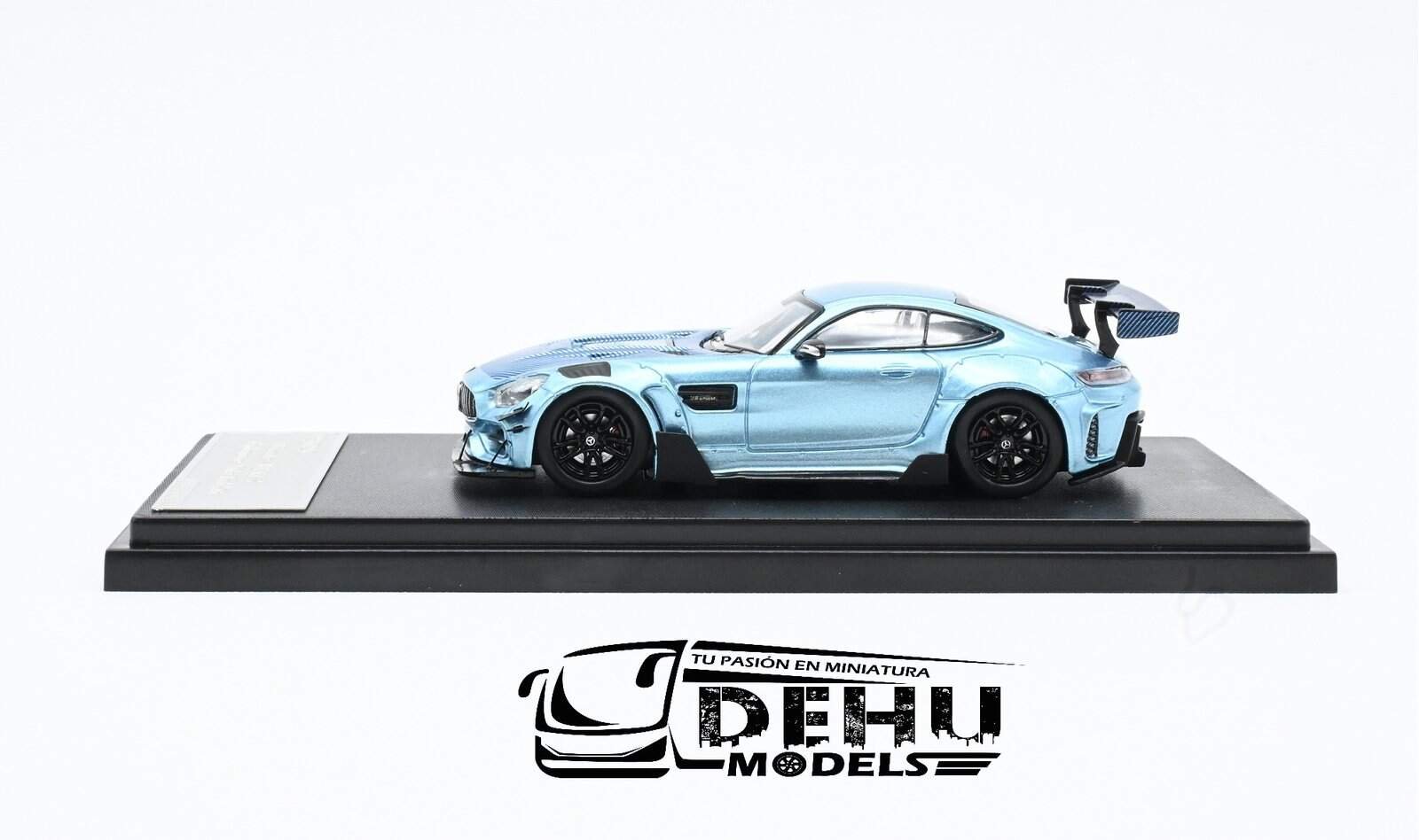 Auto a Escala 1/64 Mercedes Benz AMG GTS Azul - Negro, AMGGTSANRM Rhino Model - Imagen 6