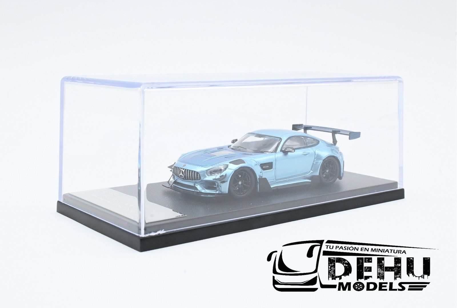 Auto a Escala 1/64 Mercedes Benz AMG GTS Azul - Negro, AMGGTSANRM Rhino Model - Imagen 10
