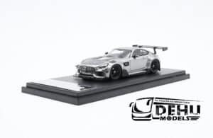 Auto a Escala 1/64 Mercedes Benz AMG GTS Gris-Negro, AMGGTSGNRM Rhino Model