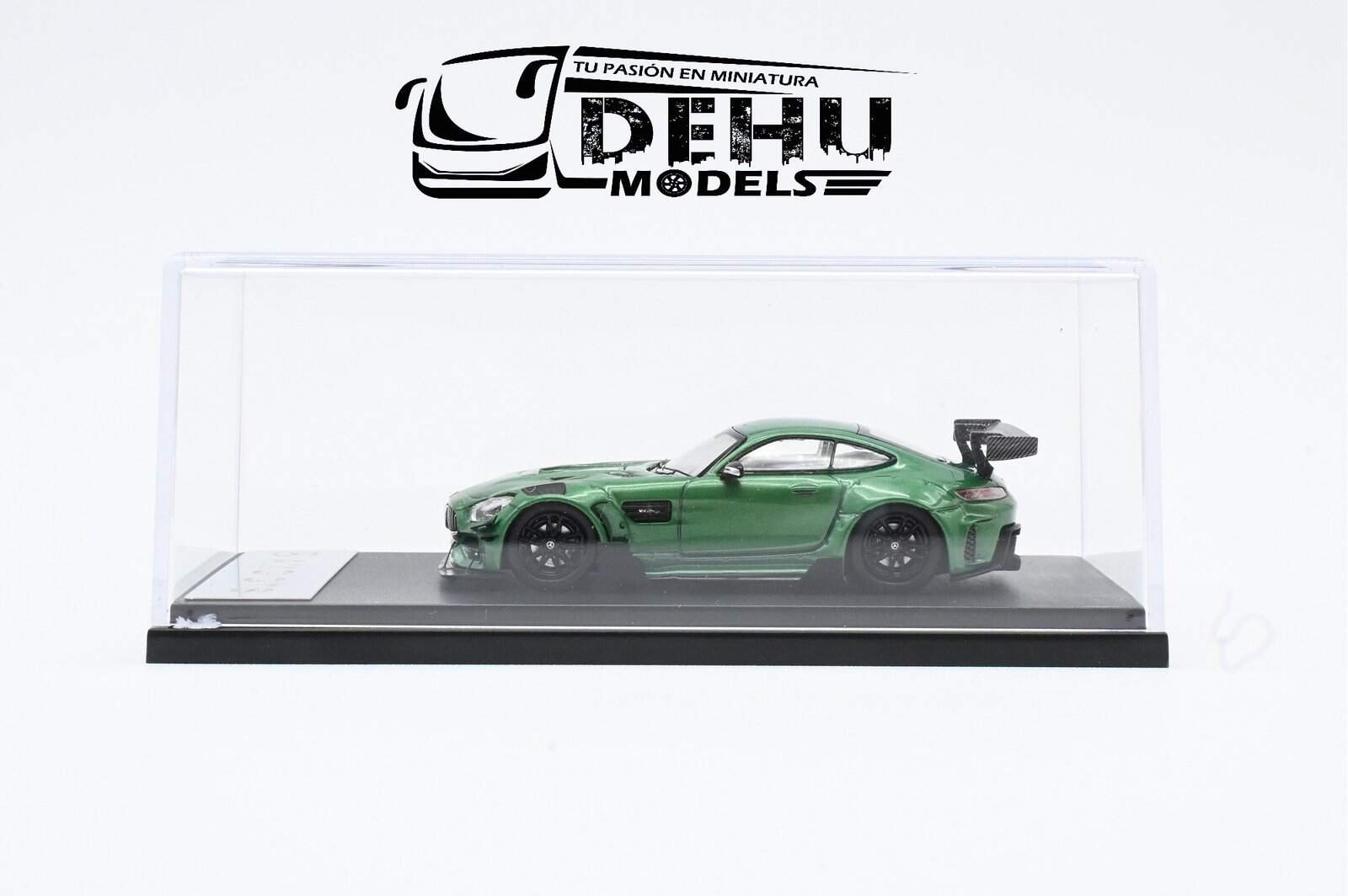 Auto a Escala 1/64 Mercedes Benz AMG GTS Verde-Negro, AMGGTSVNRM Rhino Model - Imagen 10