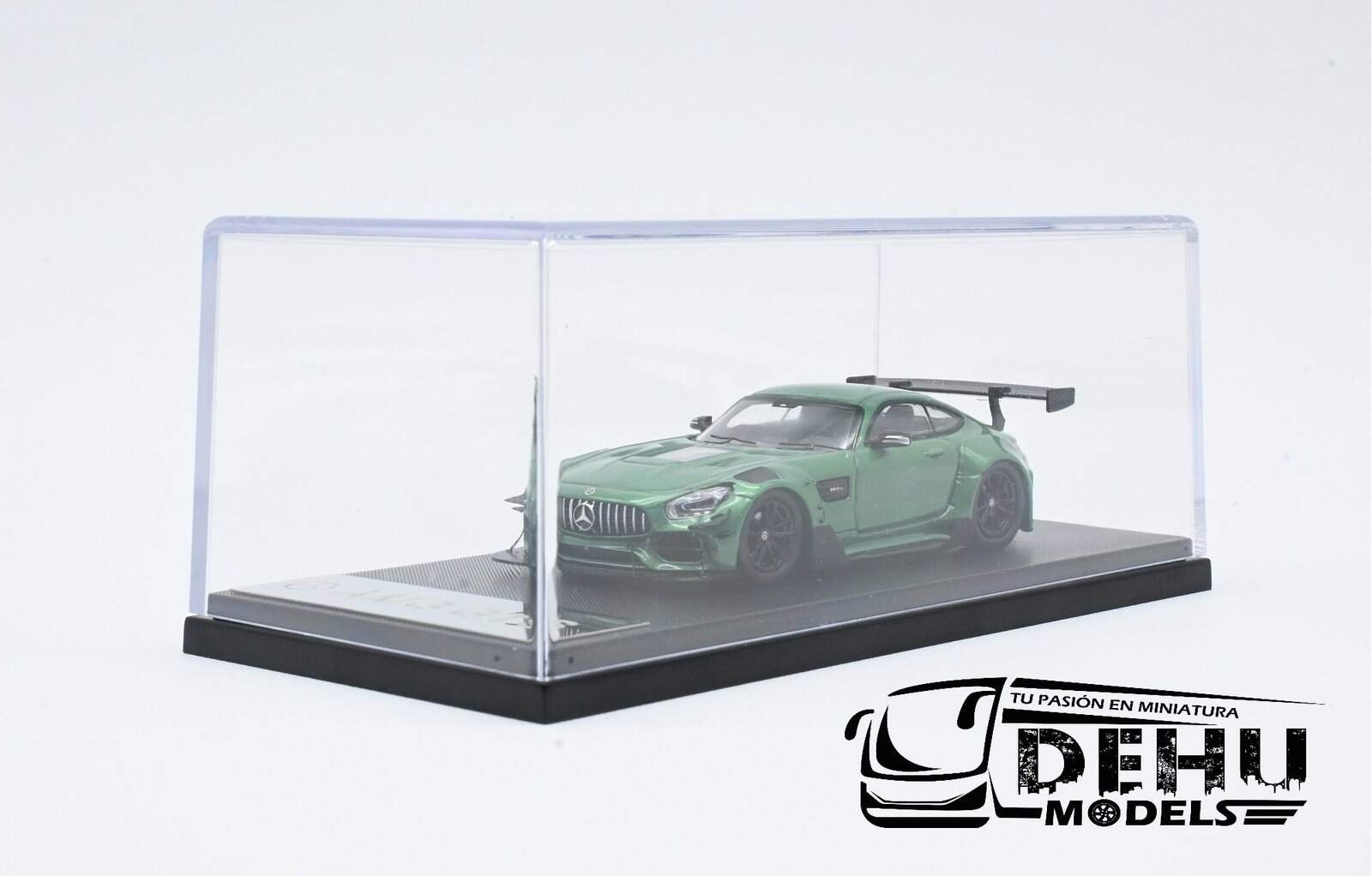 Auto a Escala 1/64 Mercedes Benz AMG GTS Verde-Negro, AMGGTSVNRM Rhino Model - Imagen 11