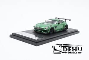 Auto a Escala 1/64 Mercedes Benz AMG GTS Verde-Negro, AMGGTSVNRM Rhino Model