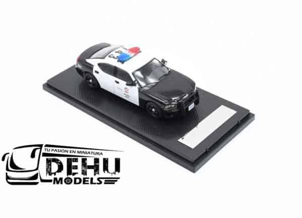 Auto a Escala 1/64 Dodge Charger Los Angeles Police Department Negro - Blanco, DOCHLAPDROLL Rollin - Imagen 2