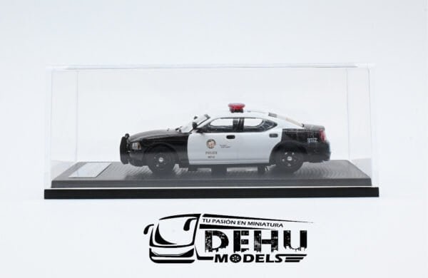 Auto a Escala 1/64 Dodge Charger Los Angeles Police Department Negro - Blanco, DOCHLAPDROLL Rollin - Imagen 11